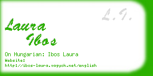 laura ibos business card